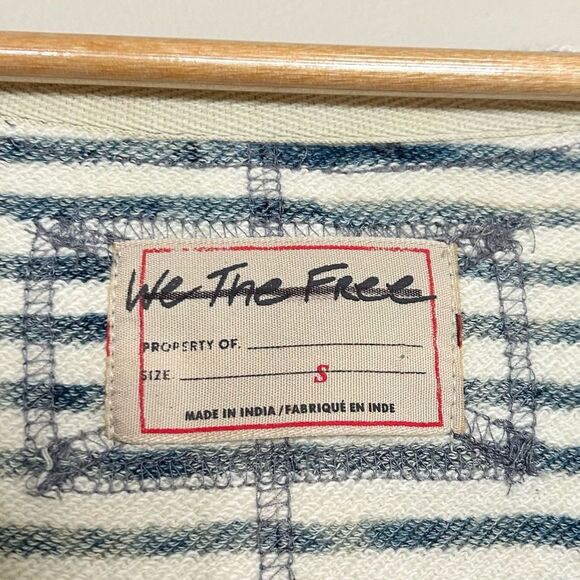 Free People We The Free True Blue Pocket Tunic Tee Size Small - Picture 7 of 11